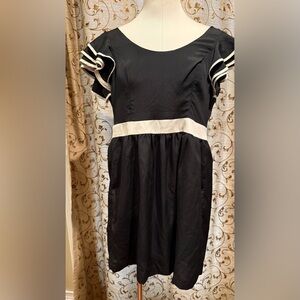 Urban Outfitters Black Dress With Ruffle Sleeves Junior Sz 0 by Pins & Needles